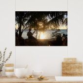 Backpacker Sunset Poster (Keuken)