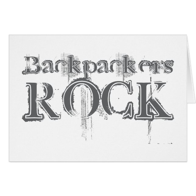 Backpackers Rock (Voorkant Horizontaal)