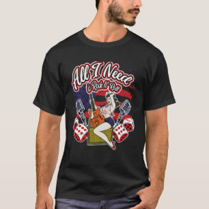 Backprint Alles wat ik nodig heb is Rock N´Roll R T-shirt