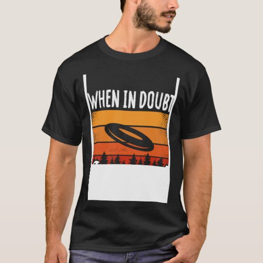 Backprint Als In Twijfel Layout Ultimate Frisbee T-shirt (Voorkant)