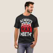 Backprint Always Max Bet Casino T-shirt (Voorkant volledig)