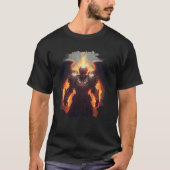 Backprint Angel of Fire with Flames of Hell T-shirt (Voorkant)