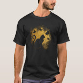 Backprint cat silhouette t-shirt (Voorkant)