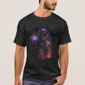 Backprint Flame Knight Invincible in Dark World T-shirt (Voorkant)