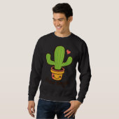 Backprint Free Hugs Cactus and Potted Plants Trui (Voorkant volledig)