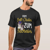 Backprint from Bed Chiller to Bachelor Student Gra T-shirt (Voorkant)