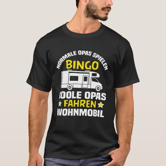 Backprint grandpas play bingo cool grandpas drivin t-shirt (Voorkant)