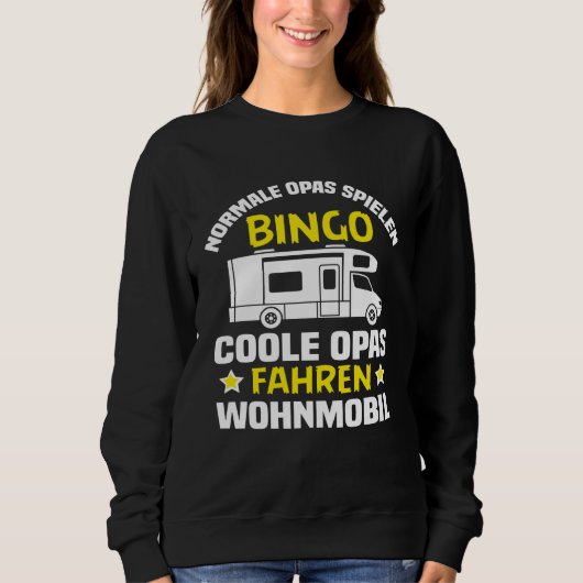 Backprint grandpas play bingo cool grandpas drivin trui (Voorkant)