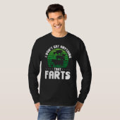 Backprint I Don't Eat Anything That Farts Veganism T-shirt (Voorkant volledig)