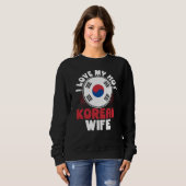 Backprint I Love My Hot Korean Wife Trui (Voorkant volledig)