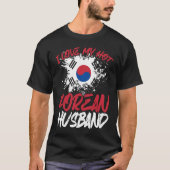 Backprint Ik hou van mijn hot-Koreaans echtgenoot T-shirt (Voorkant)
