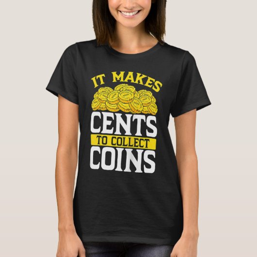 Backprint It Makes Cents To Collect Coins Tank Top (Voorkant)