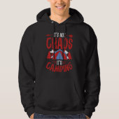 Backprint It´s Not Chaos It´s Camping Camping Hoodie (Voorkant)