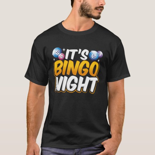 Backprint It's Bingo Night T-shirt (Voorkant)
