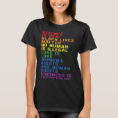 Backprint Kindness is everything LGBTQ+ Pride  1 T-shirt (Voorkant)