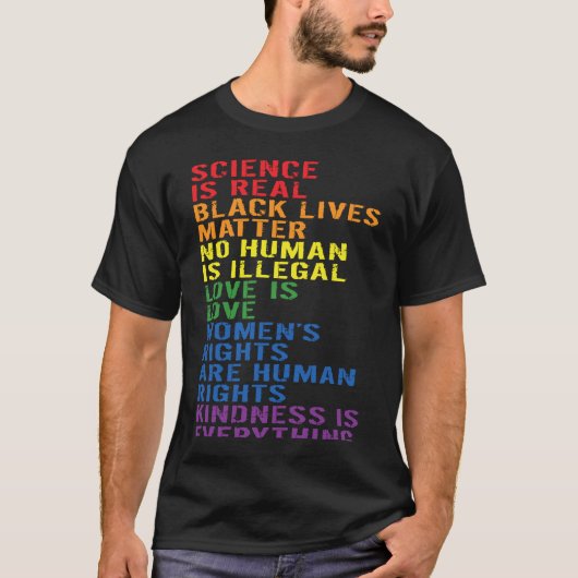 Backprint Kindness is everything LGBTQ+ Pride 1 T-shirt (Voorkant)