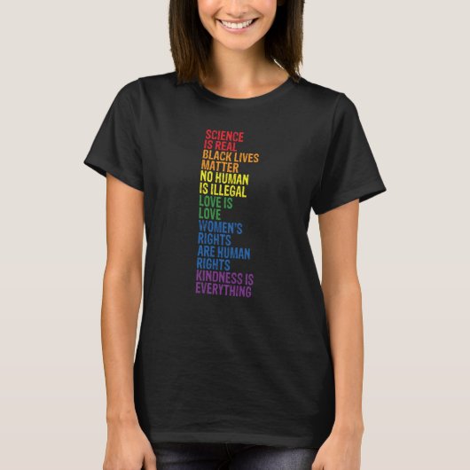 Backprint Kindness is everything LGBTQ+ Pride  2 T-shirt (Voorkant)
