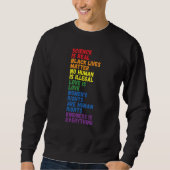 Backprint Kindness is everything LGBTQ+ Pride  3 Trui (Voorkant)