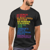Backprint Kindness is everything LGBTQ+ Pride T-shirt (Voorkant)
