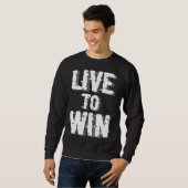 Backprint Live to win Trui (Voorkant volledig)