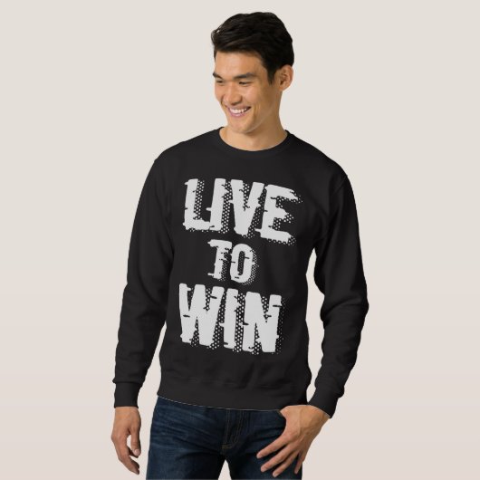 Backprint Live to win Trui (Voorkant volledig)