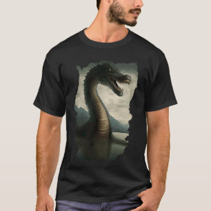 Backprint Loch Ness mysterieus monster T-shirt