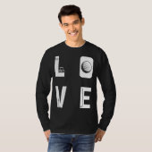 Backprint Love Golf T-shirt (Voorkant volledig)