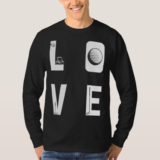 Backprint Love Golf T-shirt (Voorkant)