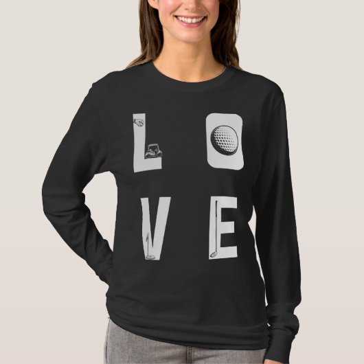 Backprint Love Golf T-shirt (Voorkant)