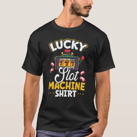 Backprint Lucky Slot Machine T-shirt (Voorkant)