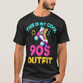 Backprint Lustiges Dit is mijn coole jaren 90 outf T-shirt (Voorkant)