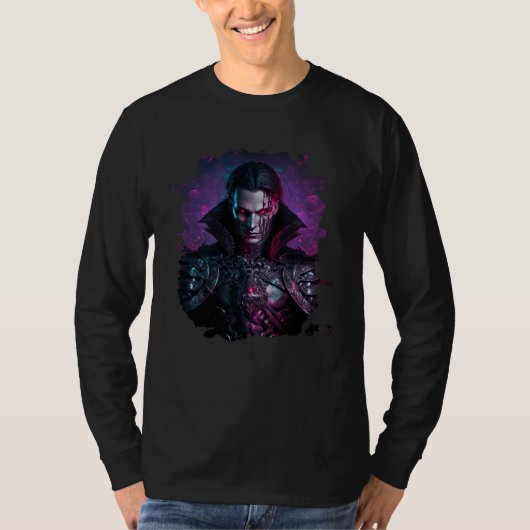 Backprint Makes an epic vampire in a fantasy world T-shirt (Voorkant)