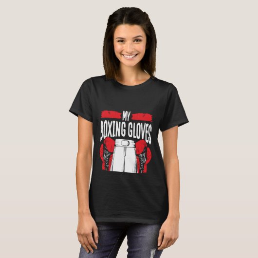 Backprint My Boxing Clothes Think You Stink As Wel T-shirt (Voorkant volledig)