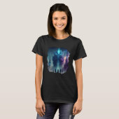 Backprint Mystical alien planet futuristic journey T-shirt (Voorkant volledig)