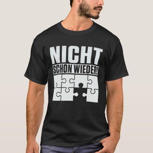 Backprint Not the last piece of the puzzle is miss T-shirt (Voorkant)