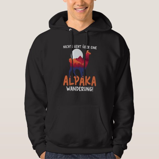 Backprint Nothing beats an alpaca hike Hoodie (Voorkant)