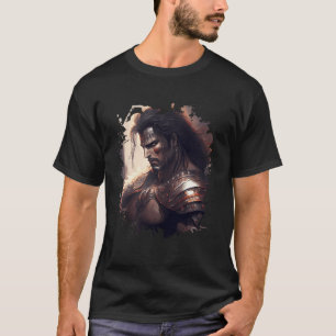 Backprint Onoverwinnelijke kracht van epische krij T-shirt