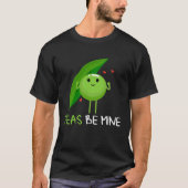Backprint Peas be mine pea and pea pod T-shirt (Voorkant)