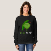 Backprint Peas be mine pea and pea pod Trui (Voorkant volledig)