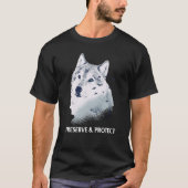 Backprint Preserve and Protect wolves and wolf pac T-shirt (Voorkant)