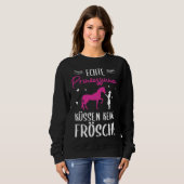 Backprint Real Princess Kissing No Frogs Horse Trui (Voorkant volledig)