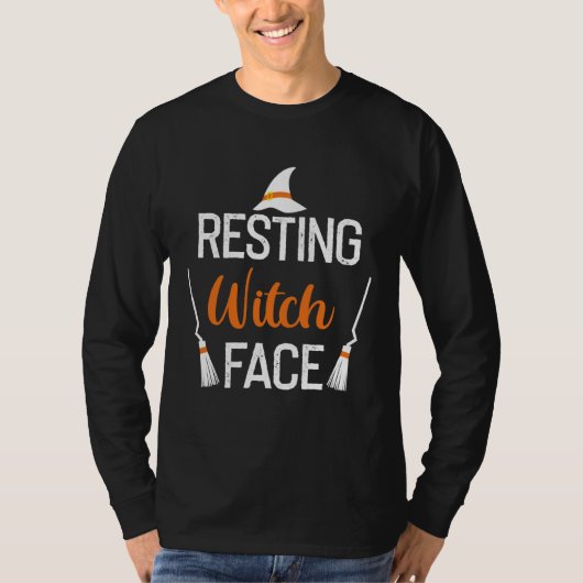 Backprint Resting Wwitch Face T-shirt (Voorkant)