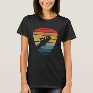 Backprint Retro Rock & Roll Music en Guit T-shirt