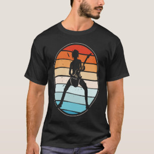 Backprint Retro Rock & Roll Music en Guit T-shirt
