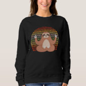 Backprint retro sloth trui (Voorkant)