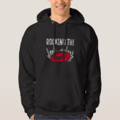 Backprint Rocking The Disc Life Ultimate Frisbee Hoodie (Voorkant)