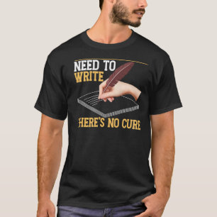 backprint schrijven voor auteurs en schrijvers 24 t-shirt