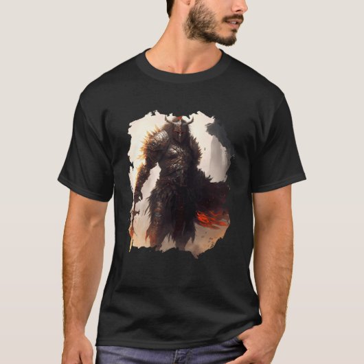 Backprint The epic warrior bravery in the dark T-shirt (Voorkant)
