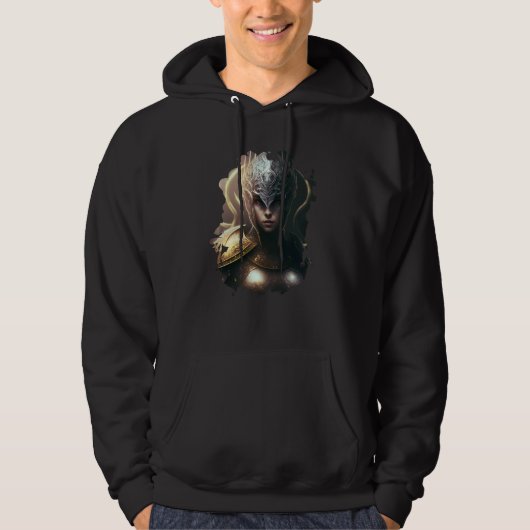 Backprint The fantasy female hero Hoodie (Voorkant)