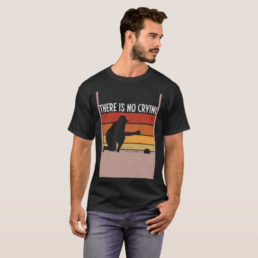Backprint There S No Crying In Bocce Ball T-shirt (Voorkant volledig)